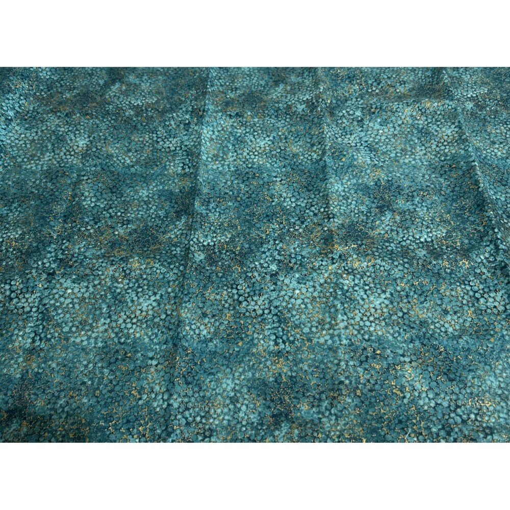 Artisan Spirit Shimmer Green Gold Cotton Quilting Fabric Deborah Edwards 40" X42